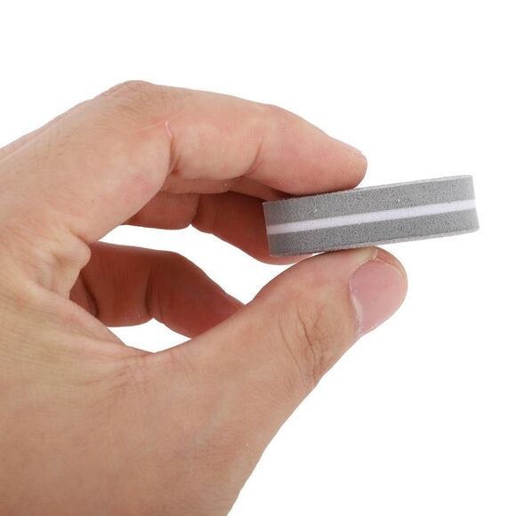 Mini Soft Block Oval Nail Buffers for DIY Gray 50 Pcs - Picture 3 of 6